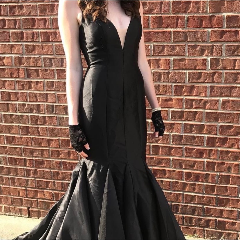 Black floor length gown